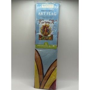 Rain Or Shine Art Flag  Large Porch Flag 28” x 40” “Got Turkey”NEW Thanksgiving